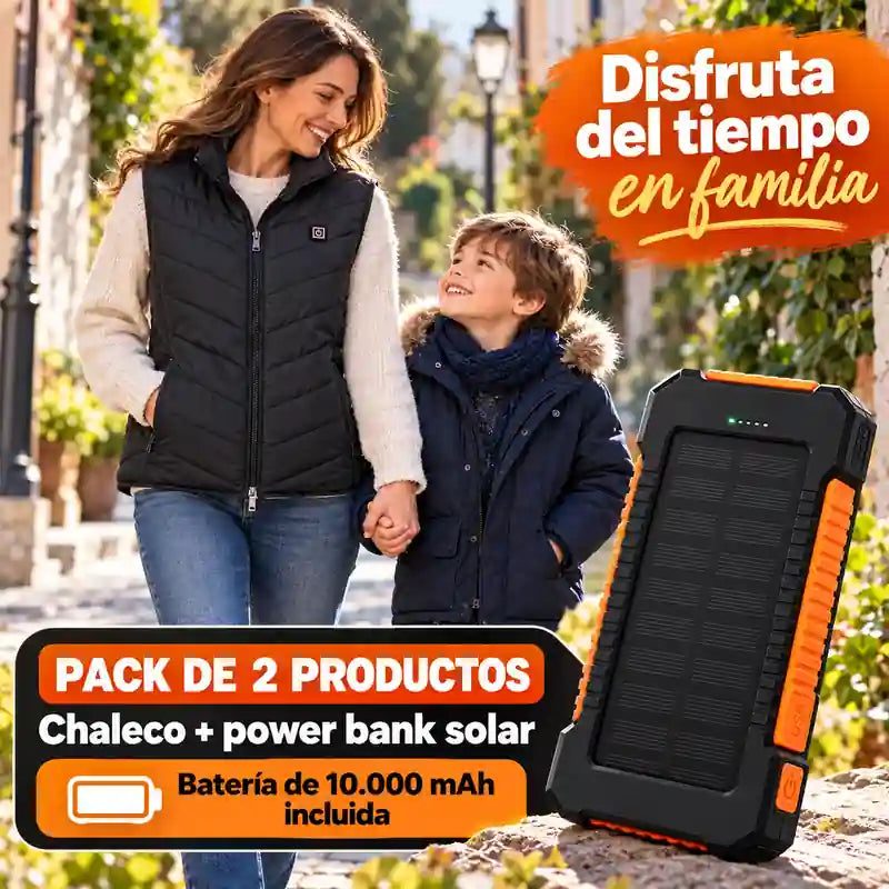 Chaleco Calefactable talla S + Batería de REGALO
