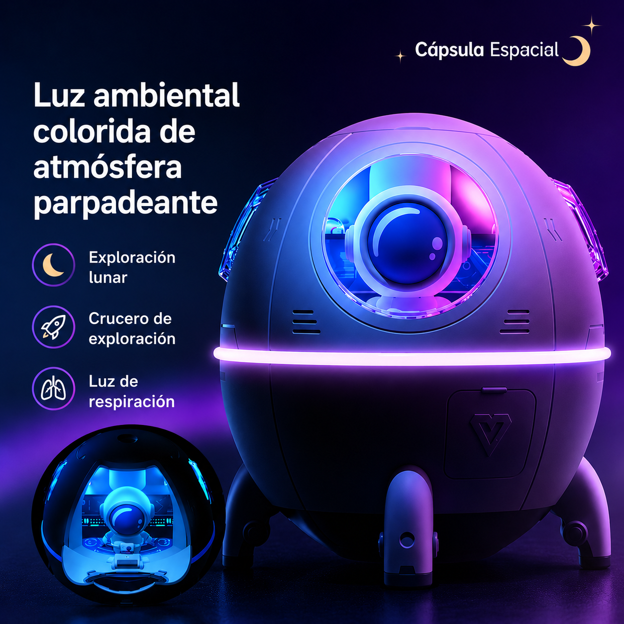 Humidificador Nave Astronauta