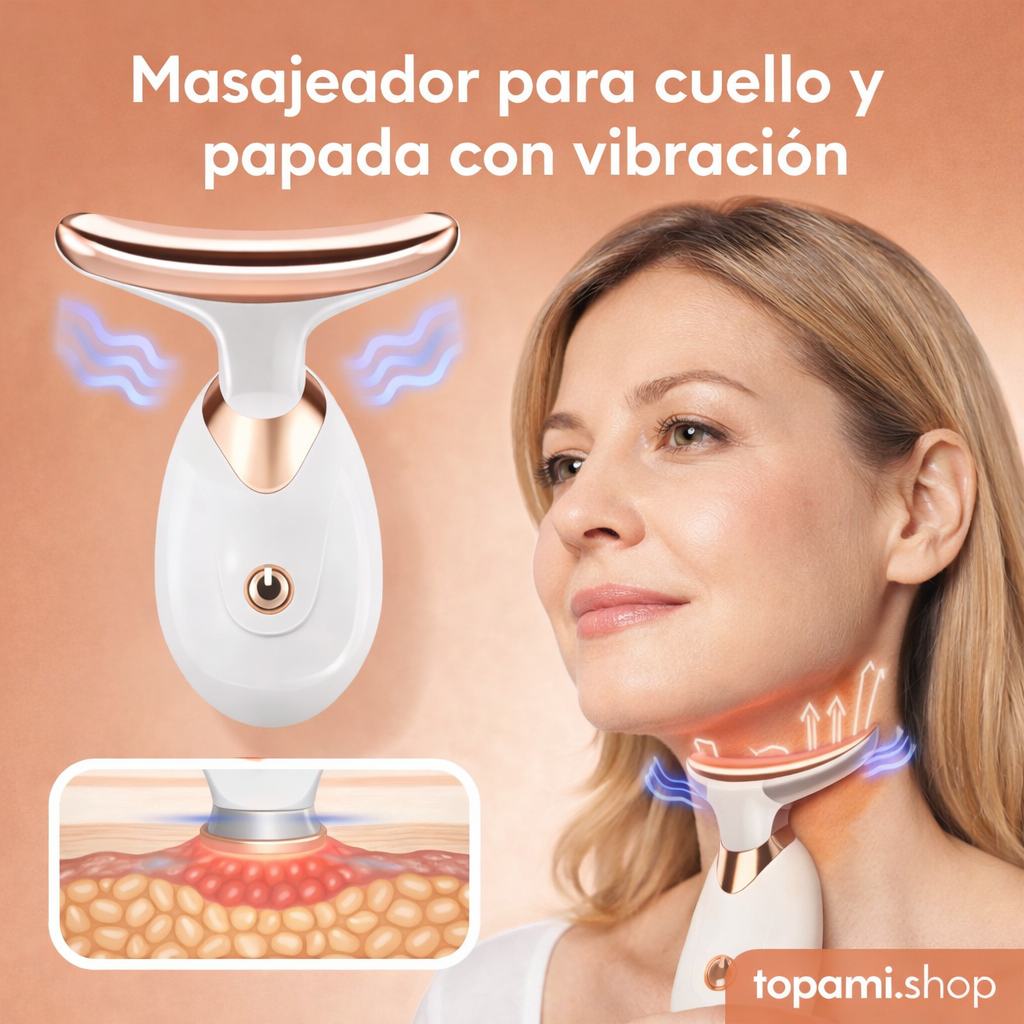 Masajeador cuello y papada con vibración