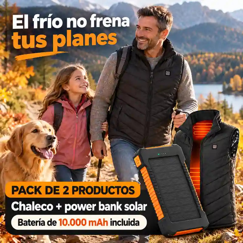 Chaleco Calefactable talla S + Batería de REGALO