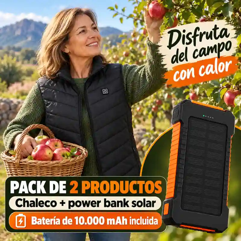 Chaleco Calefactable talla S + Batería de REGALO