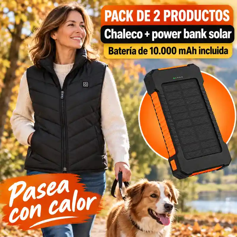 Chaleco Calefactable talla S + Batería de REGALO