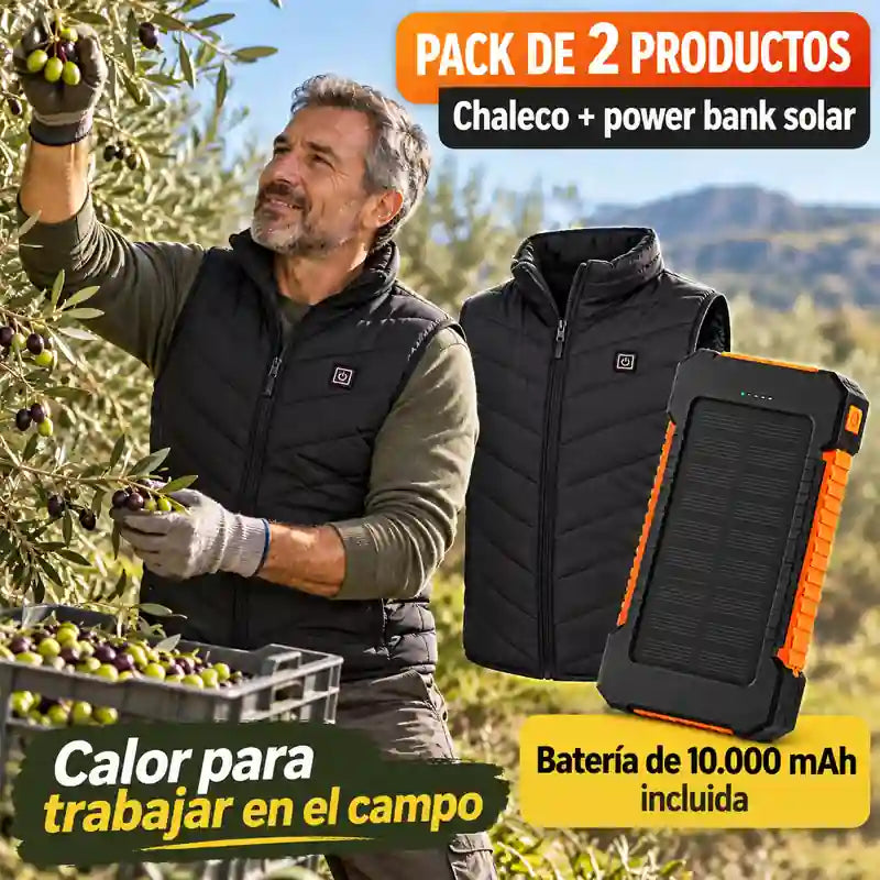 Chaleco Calefactable talla S + Batería de REGALO