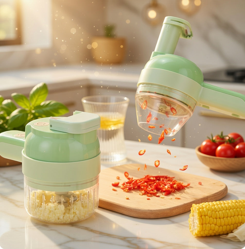 Cortador de Fruta y Verdura Automático 4 en 1