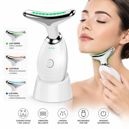 Masajeador Facial y Cuello y Papada LED