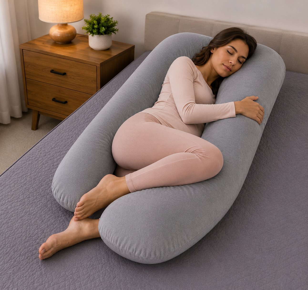 Almohada Corporal de Cama en U
