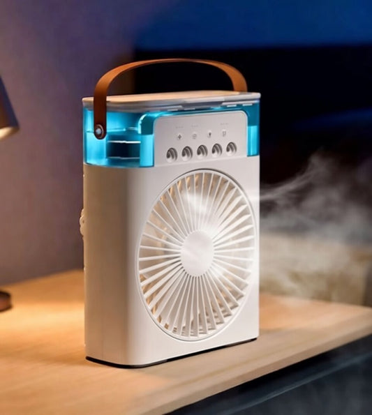 Ventilador Climatizador con Pulverizador Portátil