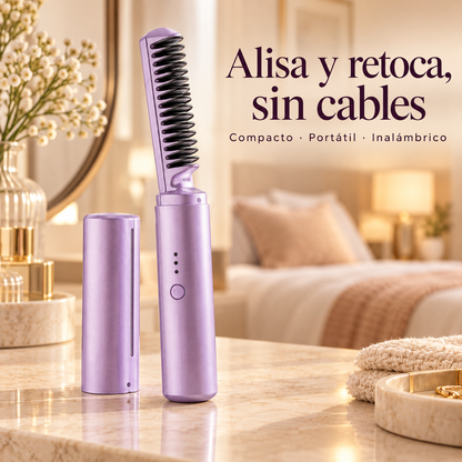 Cepillo plancha alisador portátil