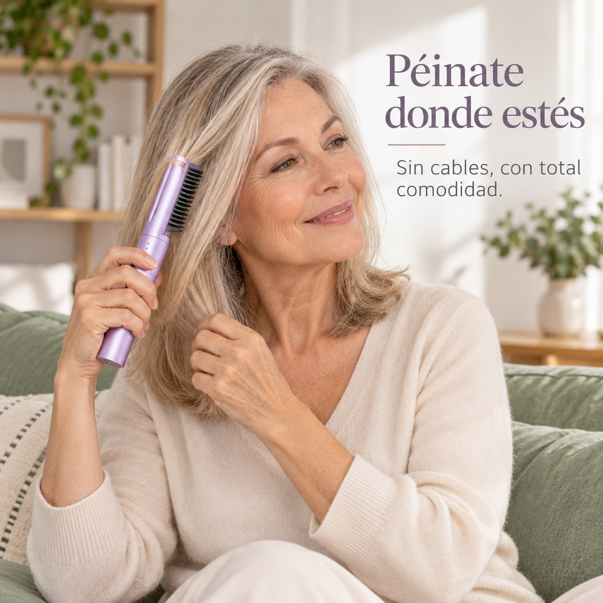 Cepillo plancha alisador portátil