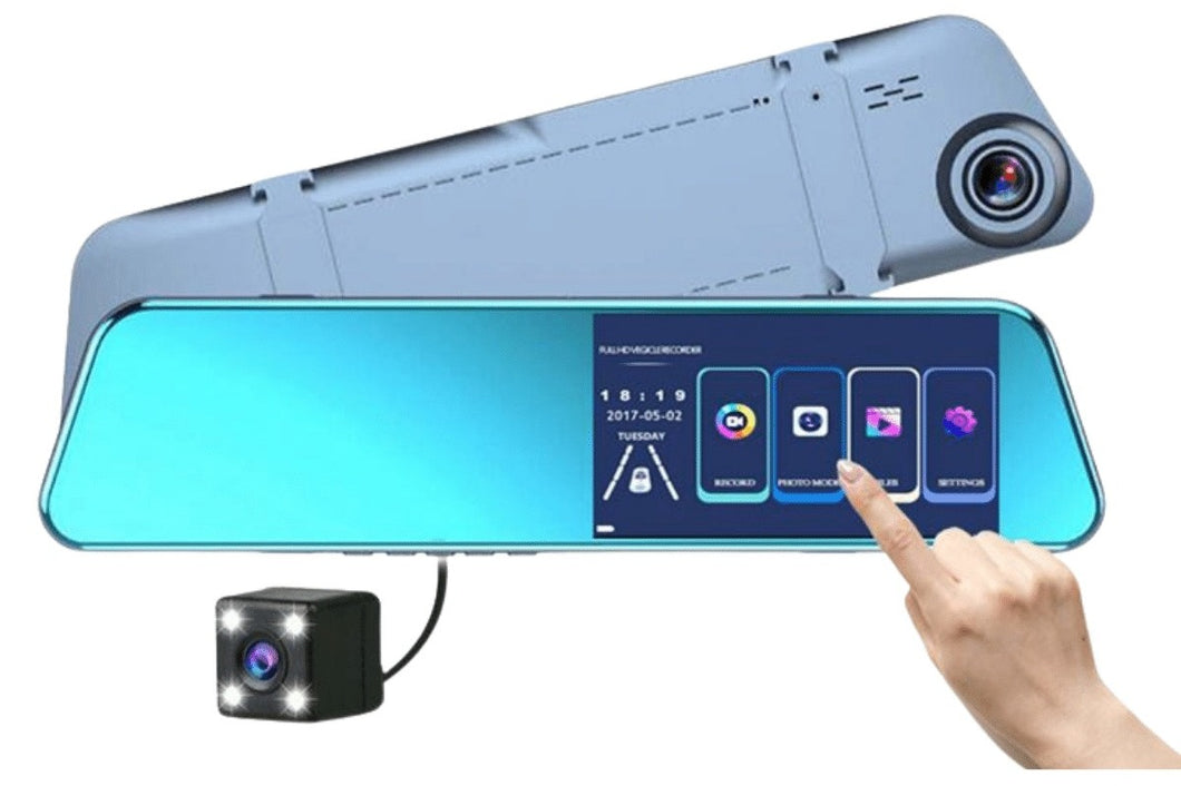 Dashcam 1080p Con Cámara De Marcha Atrás