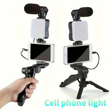 Cargar imagen en el visor de la galería, Set Grabacion Movil 3 en 1 (tripode + micro + luz)
