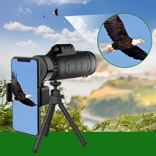 Cargar imagen en el visor de la galería, Telescopio Monocular para Móvil 80x100 color Negro
