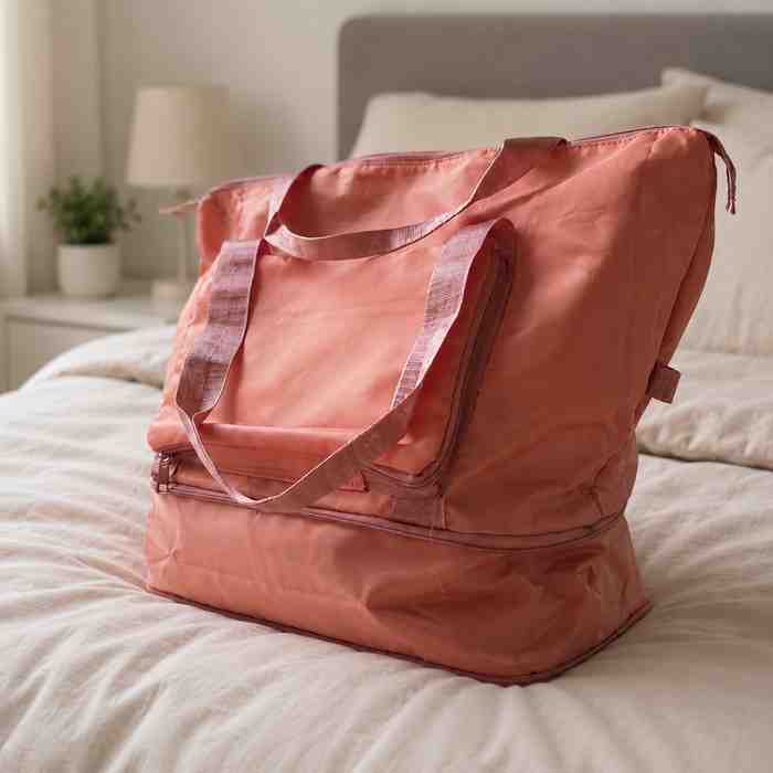 Bolso Totebag Plegable color Rosa