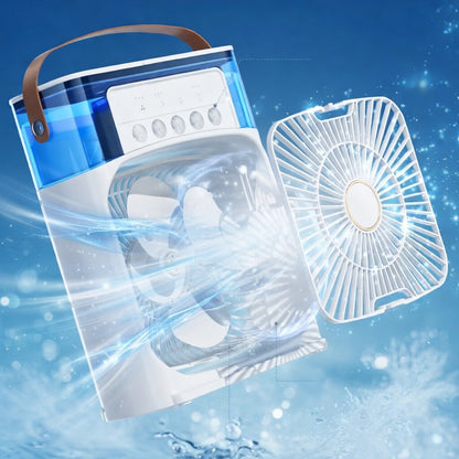 Ventilador Climatizador con Pulverizador Portátil