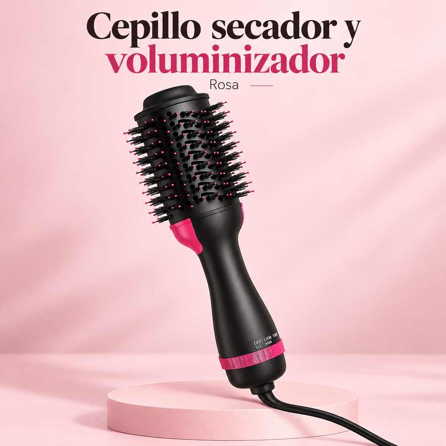 Cepillo secador y voluminizador Rosa
