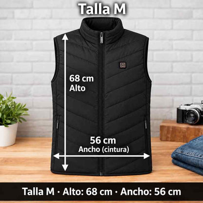 Chaleco Calefactable talla M + Batería de REGALO