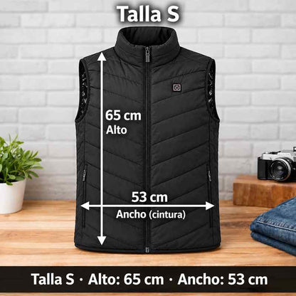 Chaleco Calefactable talla S + Batería de REGALO
