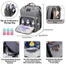 Cargar imagen en el visor de la galería, Mochila Cambiador Bebés Multifunción
