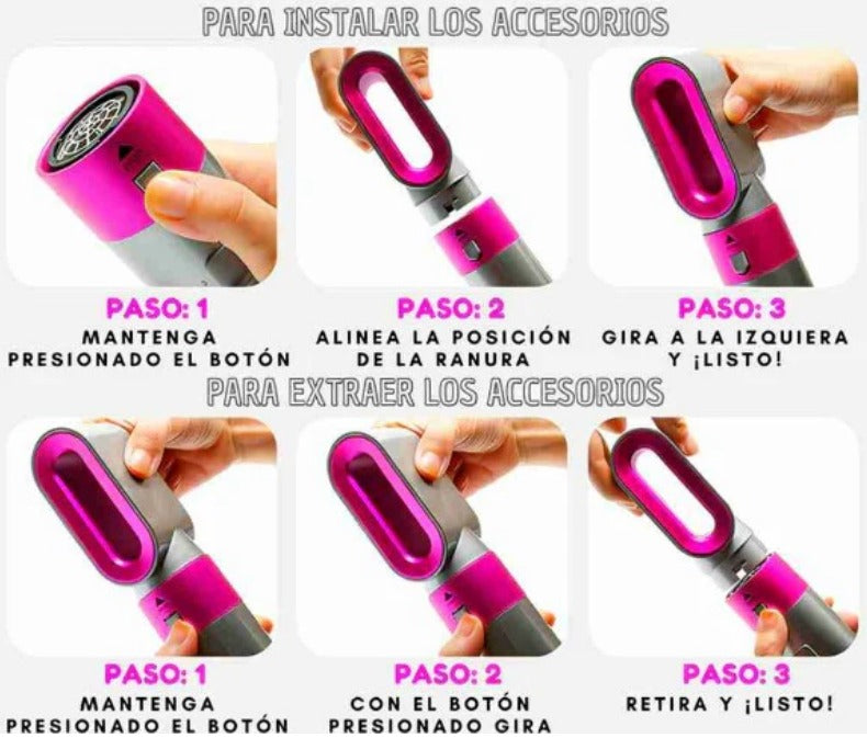 Secador GlowStyler 5 en 1